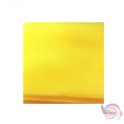 Greek tulle, square, yellow, 25x25cm, 100pcs. Tulle