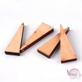 Ξύλινο κρεμαστό τριγωνάκι, 41mm, 20τμχ Ξύλινα στοιχεία