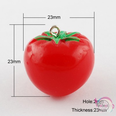 Pendant tomatoes, 23mm, 10pcs Fashion items
