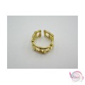 Ατσάλινο δαχτυλίδι , χρυσό, 10mm, 1τμχ. Aτσάλινα γυναικεία δαχτυλίδια