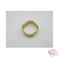 Ατσάλινο δαχτυλίδι,  χρυσό, 5mm, 1τμχ. Aτσάλινα γυναικεία δαχτυλίδια