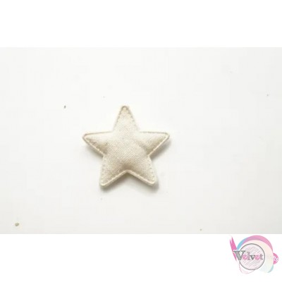 Star cloth, ecru, 4.5cm, 5pcs. Fashion items