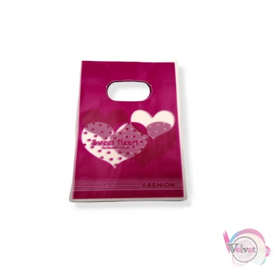 Σακουλάκια, με καρδιές "sweet heart", 18x13cm, 100τμχ Σακούλες