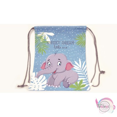 Elephant backpack, 30x25cm, 1pc. Easter candle findings