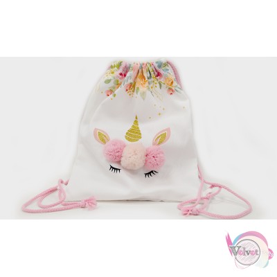 Backpack unicorn, 30x25cm, 1pc. Easter candle findings