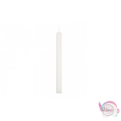 Αρωματικό κερί, πλακέ, λευκό, 35cm, 1τμχ. Αρωματικές λαμπάδες