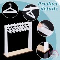 Stand απο plexiglass με βάση ξύλινη & κρεμάστρες για σκουλαρίκια, 16.5cm, 1σετ Stands-Θήκες
