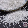 Χάντρες, MIYUKI® delica beads, λευκό του πάγου, 11/0, 5gr. Miyuki Delica