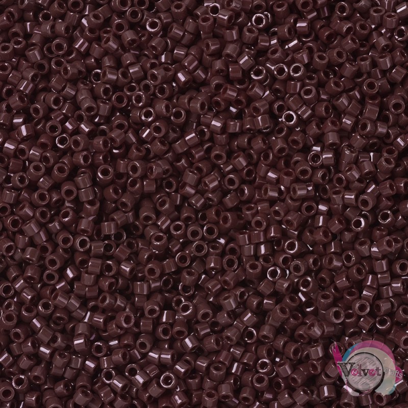 Χάντρες, MIYUKI® Delica Beads, Καφέ- Μπορντώ, 11/0, 5gr. Miyuki Delica
