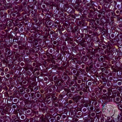 Χάντρες, MIYUKI® delica beads, ιριδίζον ματζέντα, 11/0, 5gr. Miyuki Delica
