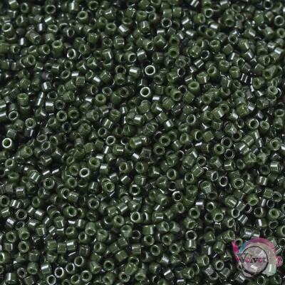 Χάντρες, MIYUKI® Delica Beads, Πράσινο σκούρο  , 11/0, 5gr. Miyuki Delica