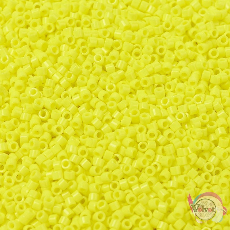 Χάντρες, MIYUKI® Delica Beads,  κίτρινο, 11/0, 5gr. Miyuki Delica
