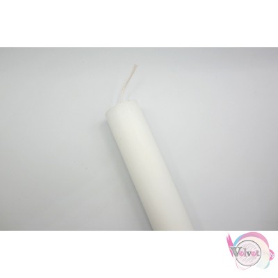 Αρωματικό κερί, λευκό, στρογγυλό, 20cm, 1τμχ. Αρωματικές λαμπάδες