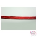 Κορδόνι snake cord, πλακέ, κόκκινο σκούρο, 4mm, 10 μέτρα Κορδόνια φίδι