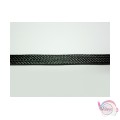 Snake cord πλακέ, μαύρο, 6mm,    10 μέτρα Snake cords