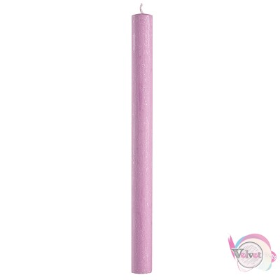Aρωματικό κερί, ροζ, στρογγυλό σαγρέ, 30cm, 1τμχ. Αρωματικές λαμπάδες