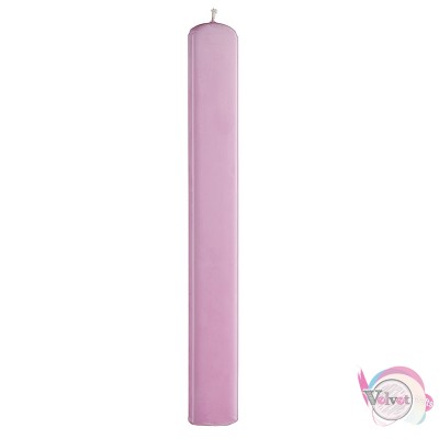 Aρωματικό κερί, ροζ, πλακέ λείο, 30cm, 1τμχ. Αρωματικές λαμπάδες