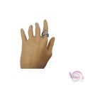 Ατσάλινo δαχτυλίδι, ασημί, 20mm, 1τμχ Δαχτυλίδια γυναικεία