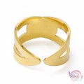 Ατσάλινo δαχτυλίδι ανοιγόμενο, χρυσό, 1τμχ Δαχτυλίδια γυναικεία