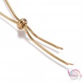 Ατσάλινη αλυσίδα για κατασκευή, προσαρμόσιμη, χρυσή, 72cm, 1τμχ Έτοιμες αλυσίδες