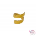 Ατσάλινo δαχτυλίδι, χρυσό, 20mm, 1τμχ Δαχτυλίδια γυναικεία