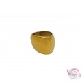 Ατσάλινo δαχτυλίδι, χρυσό, 17mm, 1τμχ Δαχτυλίδια γυναικεία