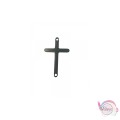 Ατσάλινος σταυρός, σύνδεσμος, μαύρος, 25mm, 3τμχ. Links