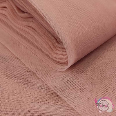 Greek tulle, honeycomb, old pink, 180cmx20meters. Fabrics-Rolls