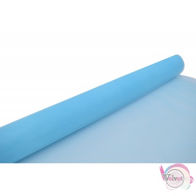 Greek tulle roll, honeycomb, baby blue, 70cmx20meters. Fabrics-Rolls