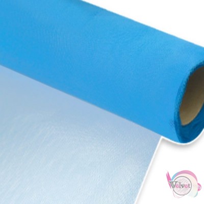 Greek tulle roll, honeycomb, light blue, 70cmx20meters. Fabrics-Rolls