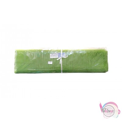 Greek tulle, honeycomb, light green, 180cmx20meters. Fabrics-Rolls