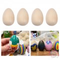 Ξύλινα διακοσμητικά, αυγά για δημιουργία, 55.5mm. 3τμχ Στολίδια για λαμπάδες