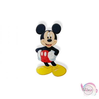 Ξύλινο στοιχείο, κρεμαστό, Mickey mouse, 8.5cm, 3τμχ. Ξύλινα στοιχεία