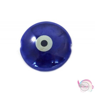 Μάτι χάντρα, κεραμικό, μπλε, 25mm,  3τμχ Κεραμικές χάντρες