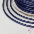 Κορδόνι snake cord, μπλε σκούρο, 1.5mm, 10 μέτρα Κορδόνια φίδι